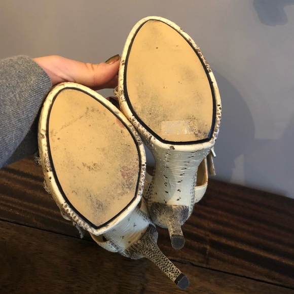 Rachel Zoe snakeskin platform stilettos - Picture 3 of 3